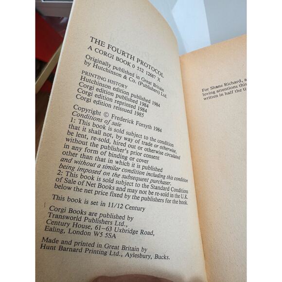 Frederick Forsyth - The Fourth Protocol - Rare British Edition - Picture 2 of 4